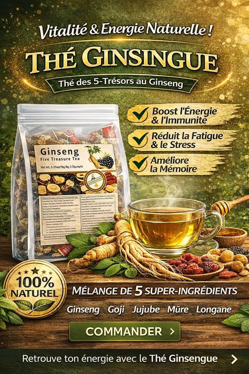 ⭐ Le Thé 5 Trésors – Énergie + Digestion + Vitalité