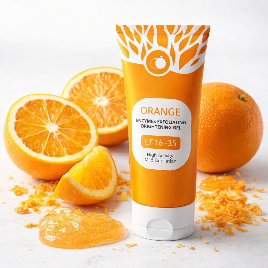 🍊 Gel Exfoliant Éclaircissant aux Enzymes d’Orange