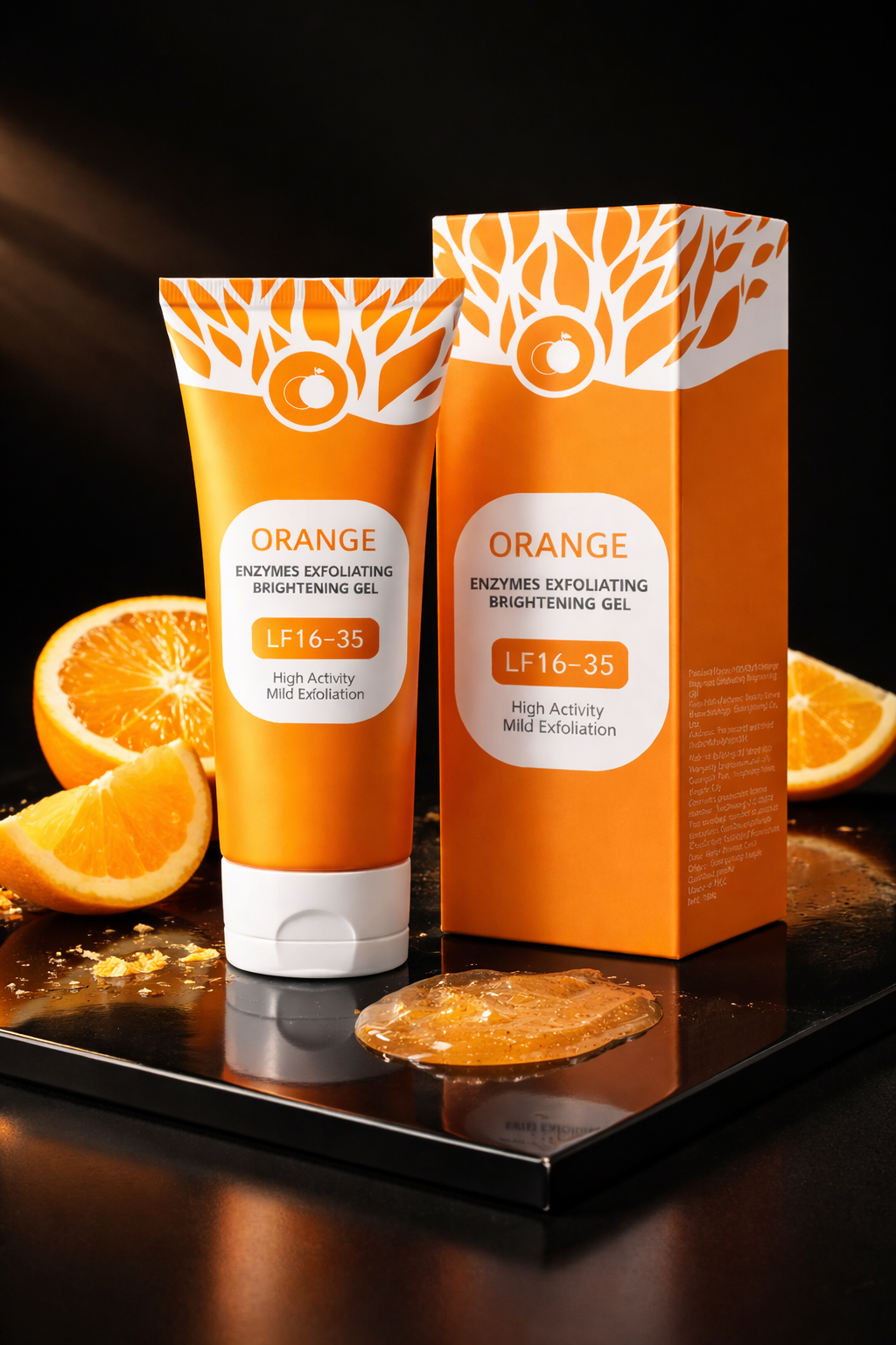 🍊 Gel Exfoliant Éclaircissant aux Enzymes d’Orange