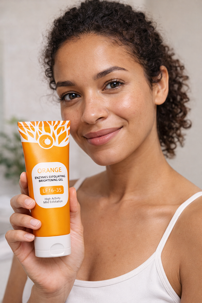 🍊 Gel Exfoliant Éclaircissant aux Enzymes d’Orange