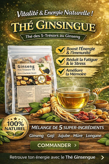 ⭐ Le Thé 5 Trésors – Énergie + Digestion + Vitalité